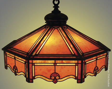 Suess Leaded Glass Chandelier