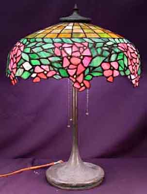Unique Art Glass and Metal Co, Leaded Lamp