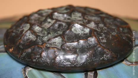 Unique Art Glass and Metal Co, Cymbidium Leaded Lamp