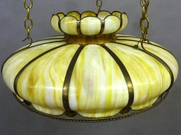American Bent Glass Chandelier