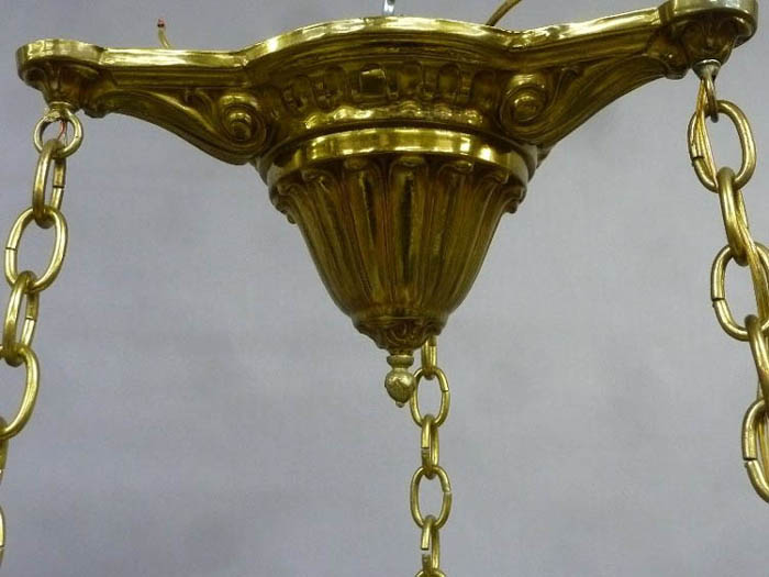 American Bent Glass Chandelier