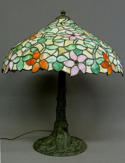 Chicago Mosaic Floral Table Lamp