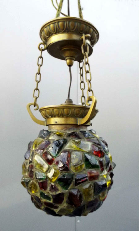 Austrian Chunk Glass Leaded Chandelier
