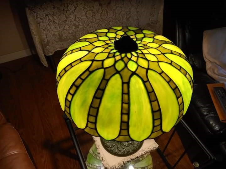 Amboy Works Company, Green Bent Panel Lamp