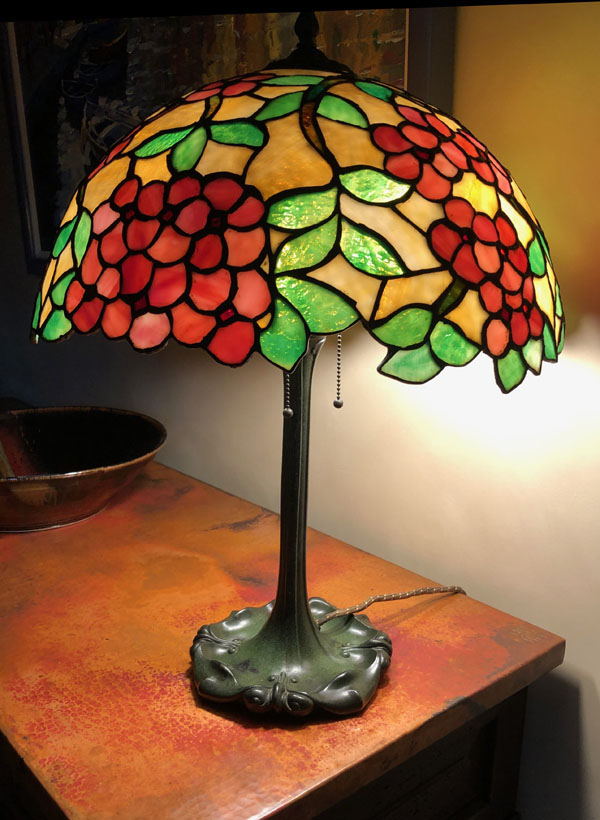 Chicago Mosaic Floral Table Lamp