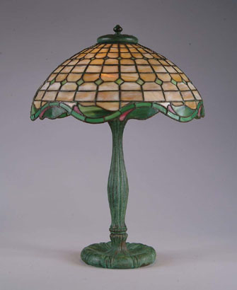 American Leaded Glass Table Lamp