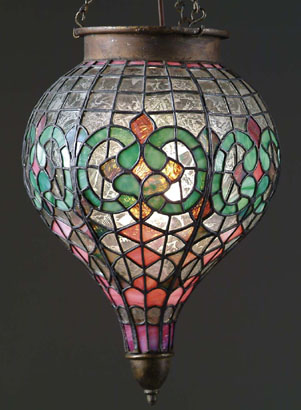 American Leaded Glass Apothecary Chandelier