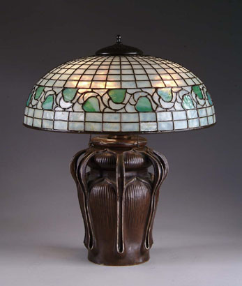 Bigelow, Kennard & Company, Leaf and Vine Leaded Lamp