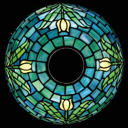 Bigelow, Kennard & Company Blue Tulip Table Lamp