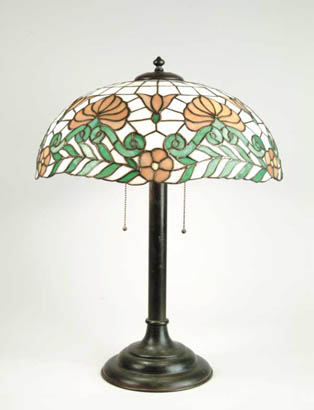 American Leaded Glass Table Lamp
