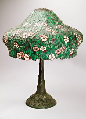 Unique Art Glass and Metal Co, Leaded Lamp