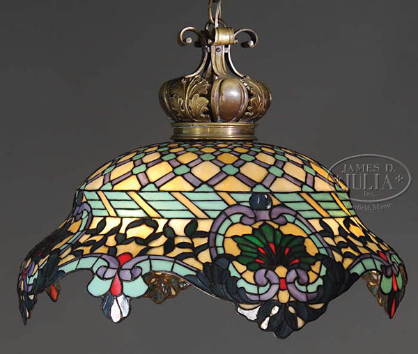 Leaded Glass Chandelier