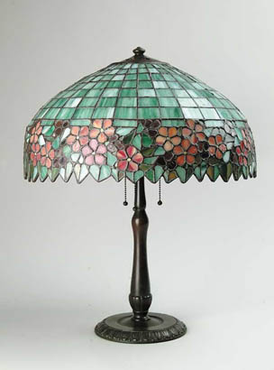Unique Art Glass and Metal Co, Leaded Lamp