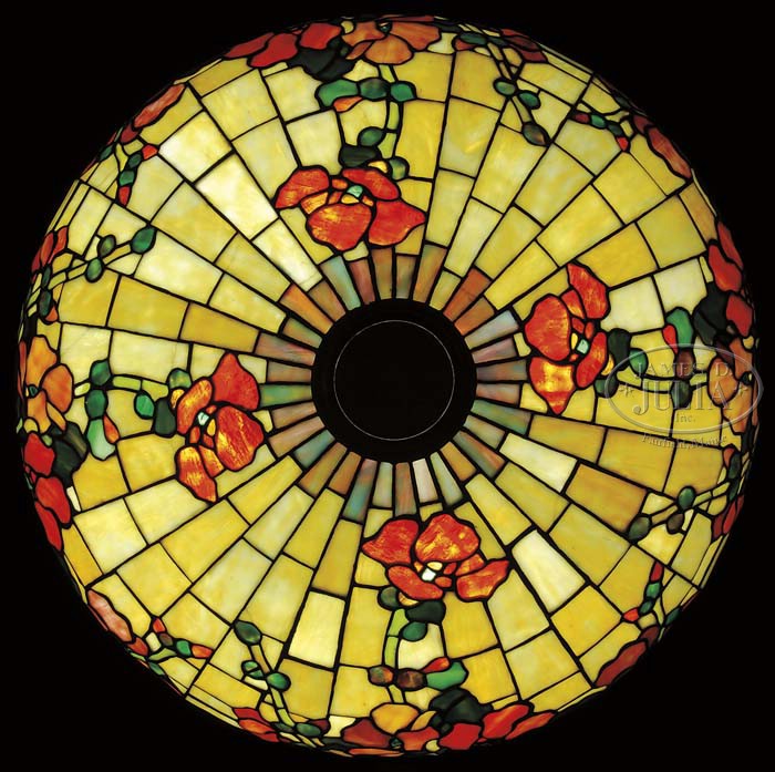 Wilkinson Floral Leaded Glass Lamp