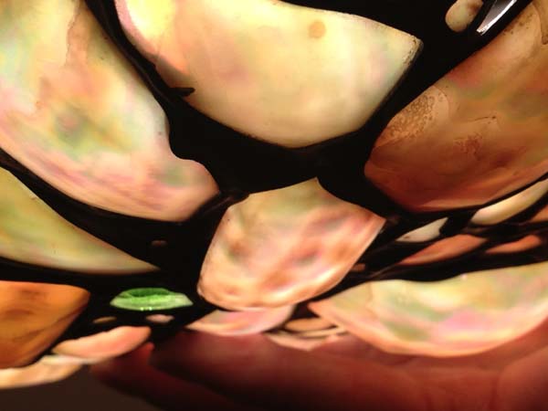 Small Chunk Glass Leaded Chandelier