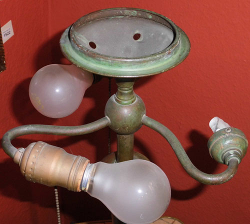 Riviere Studios Grape Motif Glass Table Lamp