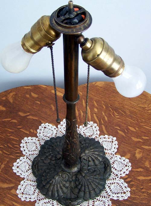 Amboy Works Shell Pattern Leaded Lamp