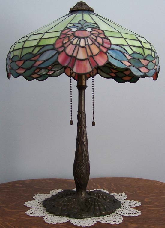 Amboy Works Shell Pattern Leaded Lamp