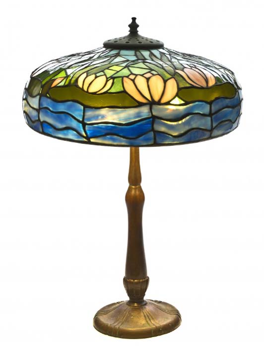 Riviere Lily Leaded Glass Table Lamp