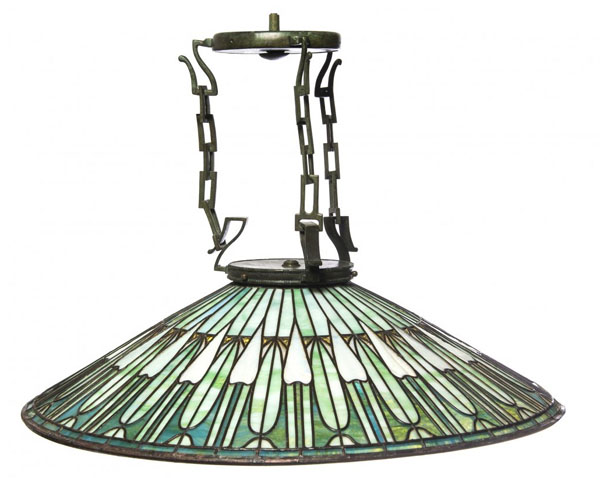 Suess Ornamental Glass Company Leaded Lamp