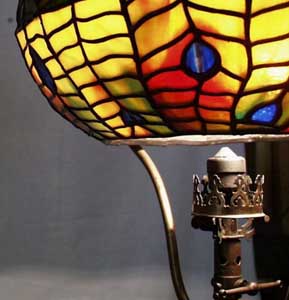 American Leaded Glass Gas Fixture