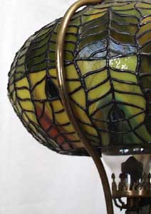 American Leaded Glass Gas Fixture