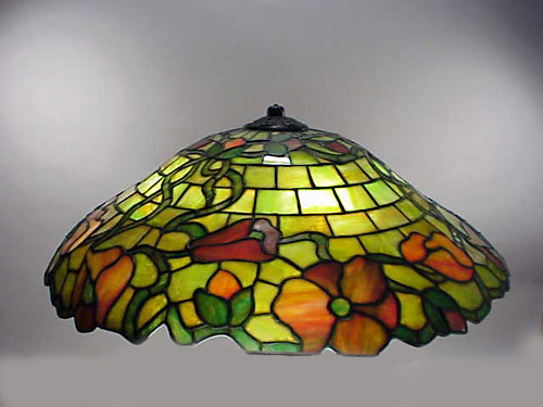 Suess Floral Leaded Lamp