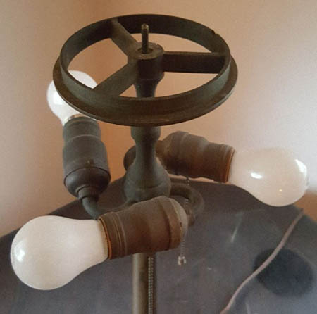 Bigelow, Kennard & Company Bent Glass Leaded Lamp