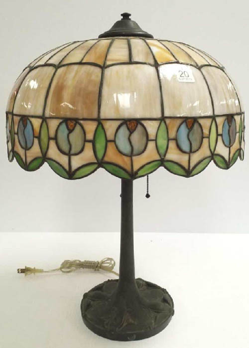 American Bent Glass Lamp