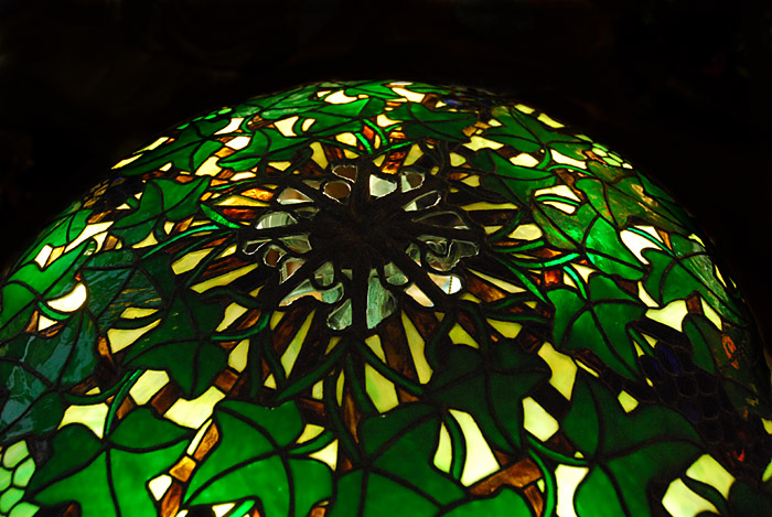 Suess Ornamental Glass Company, Grape Trellis Table Lamp