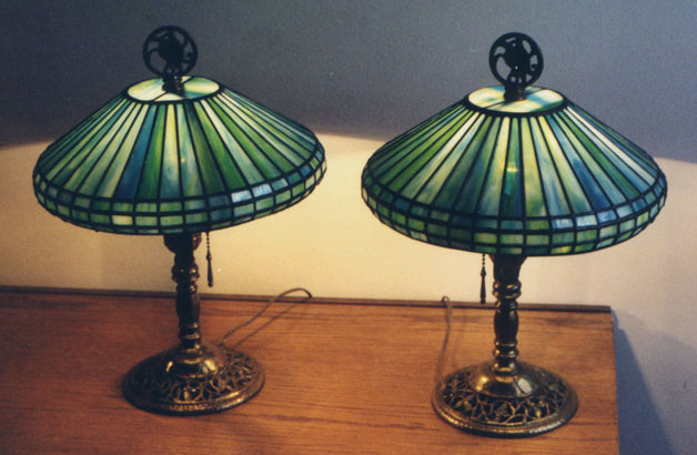 American Leaded Glass Table Lamps
