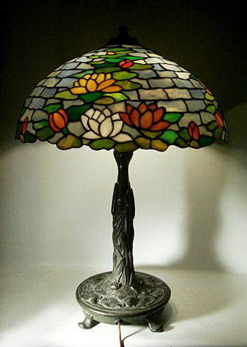 Wilkinson Waterlily Leaded Glass Lamp