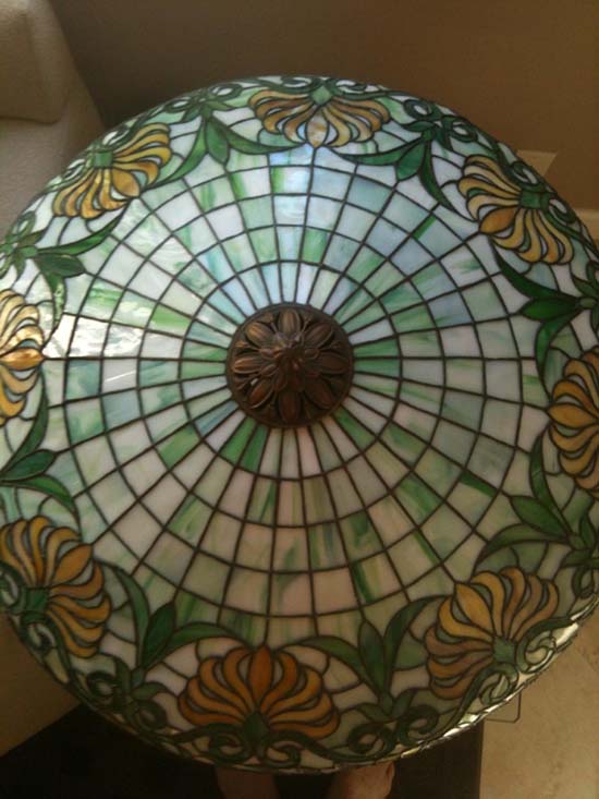 Suess Ornamental Glass Company (Attr.) Leaded Lamp