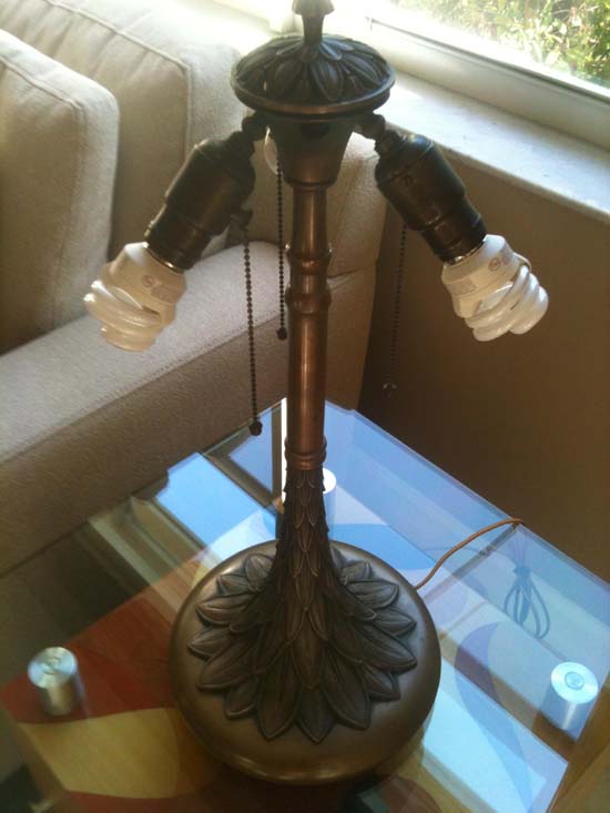 Suess Ornamental Glass Company (Attr.) Leaded Lamp