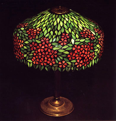 Unique Art Glass and Metal Co, Leaded Lamp