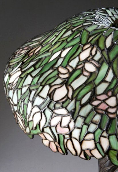American Floral Table lamp, Attr Amboy Works / Chapman