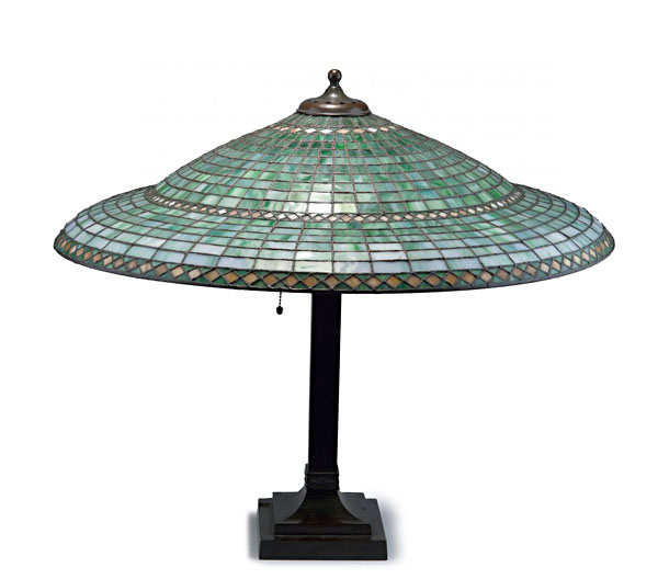 Suess Ornamental Glass Company Table Lamp