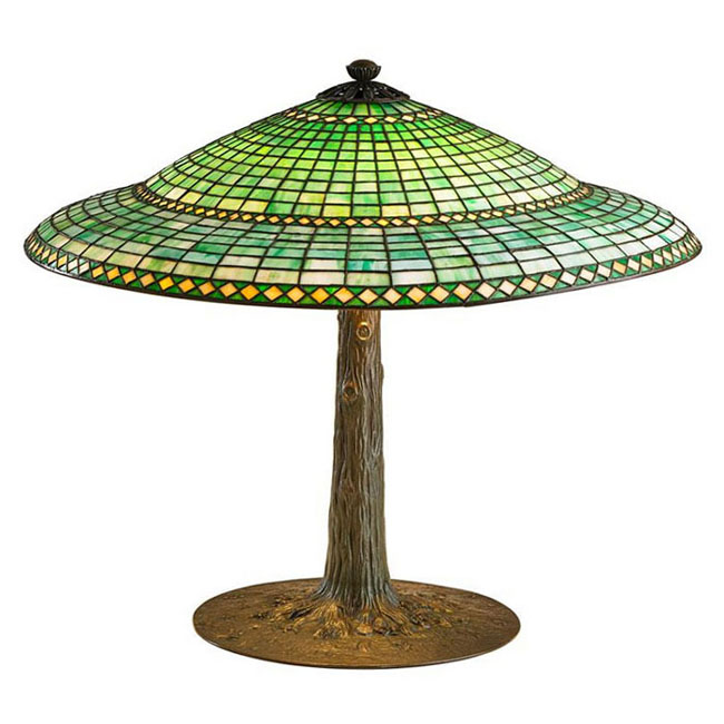 Suess Ornamental Glass Company, Geometric Parasol Table lamp