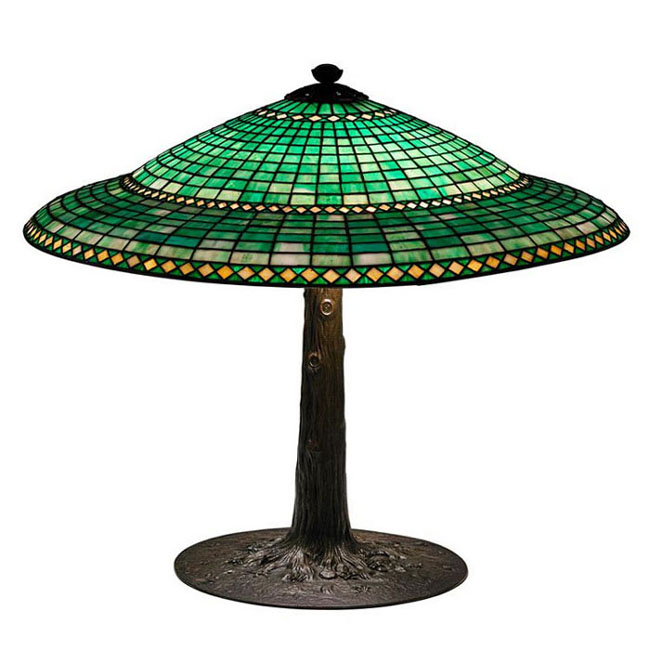 Suess Ornamental Glass Company, Geometric Parasol Table lamp