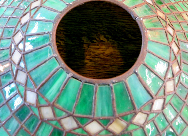 Suess Ornamental Glass Company, Geometric Parasol Table lamp