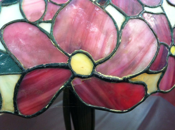Suess Ornamental Glass Company Peony Table Lamp