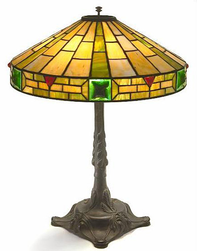 Wilkinson Stylized Leaded Glass Lamp