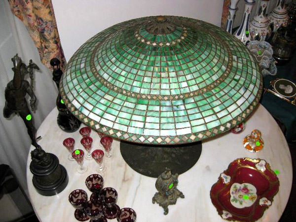 Suess Parasol Geometric Leaded Lamp