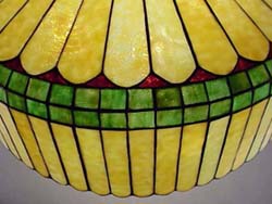 Albert Sechrist Leaded Glass Chandelier