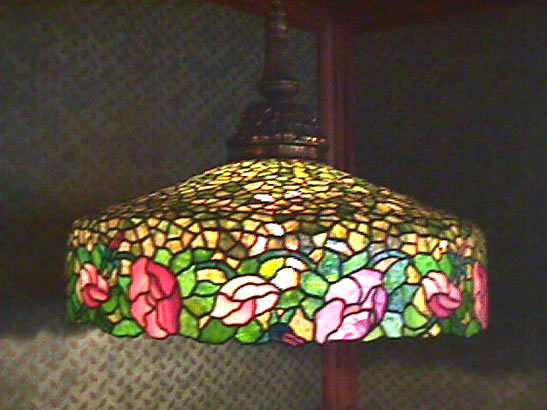 Philip Semmer Floral Border Leaded Chandelier