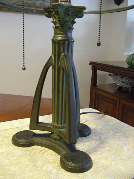 American Leaded Glass Table Lamp (Attr Chandler)
