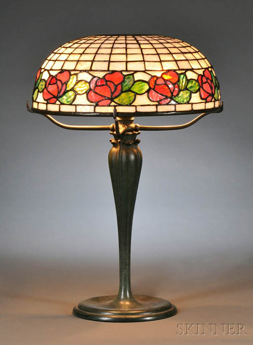 Bigelow, Kennard & Company, Floral Border Lamp