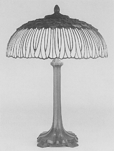 Bigelow, Kennard & Company Leaded Glass Sunflower Lamp