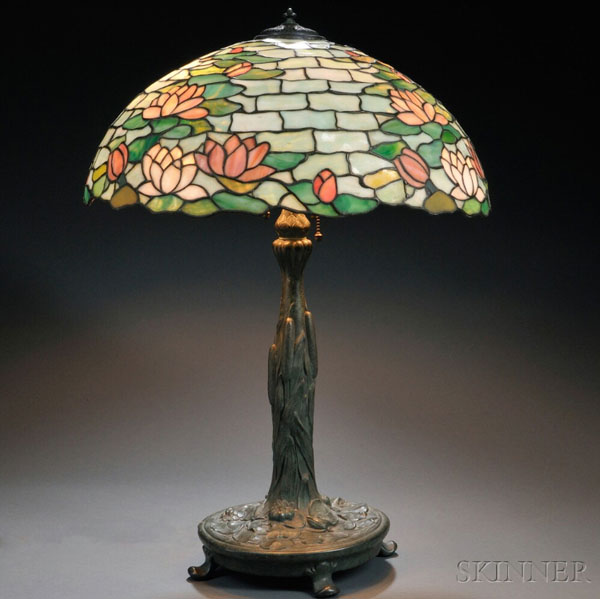 Wilkinson Waterlily Leaded Glass Lamp