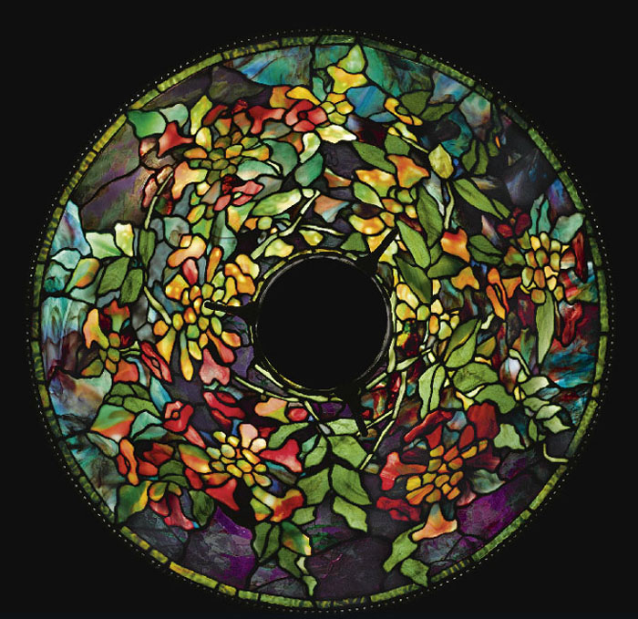 Tiffany Studios Trumpet Creeper Chandelier